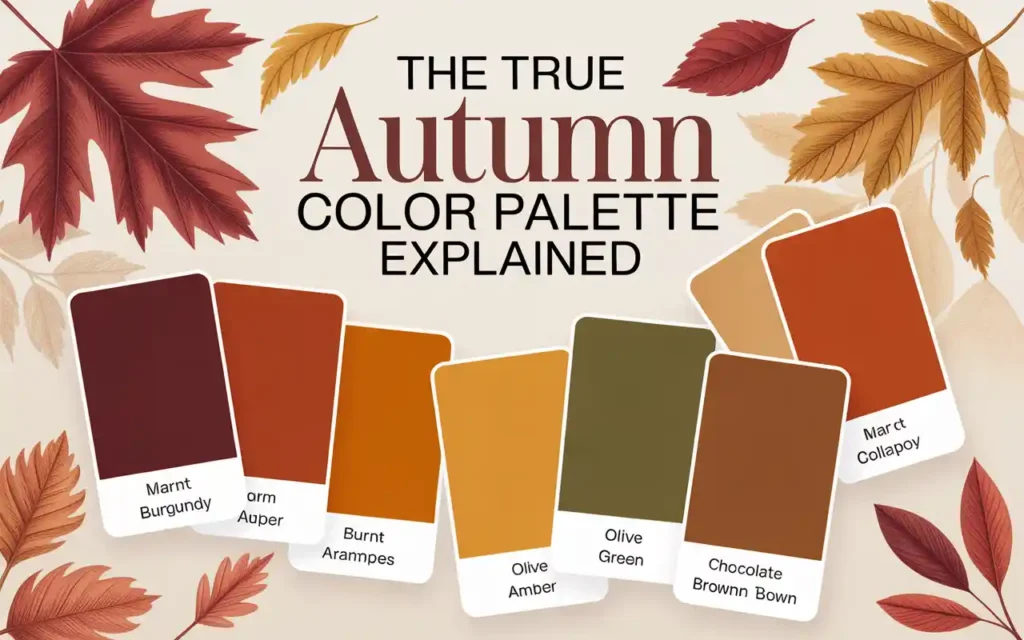 True Autumn color palette