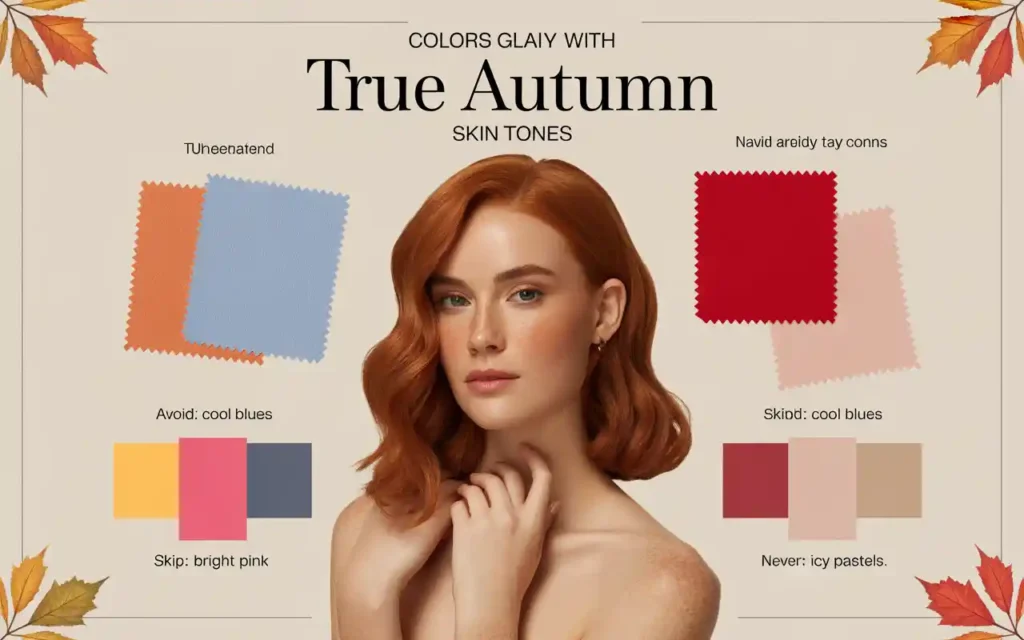 True Autumn color palette