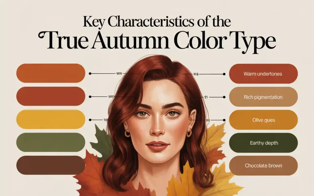 True Autumn color palette