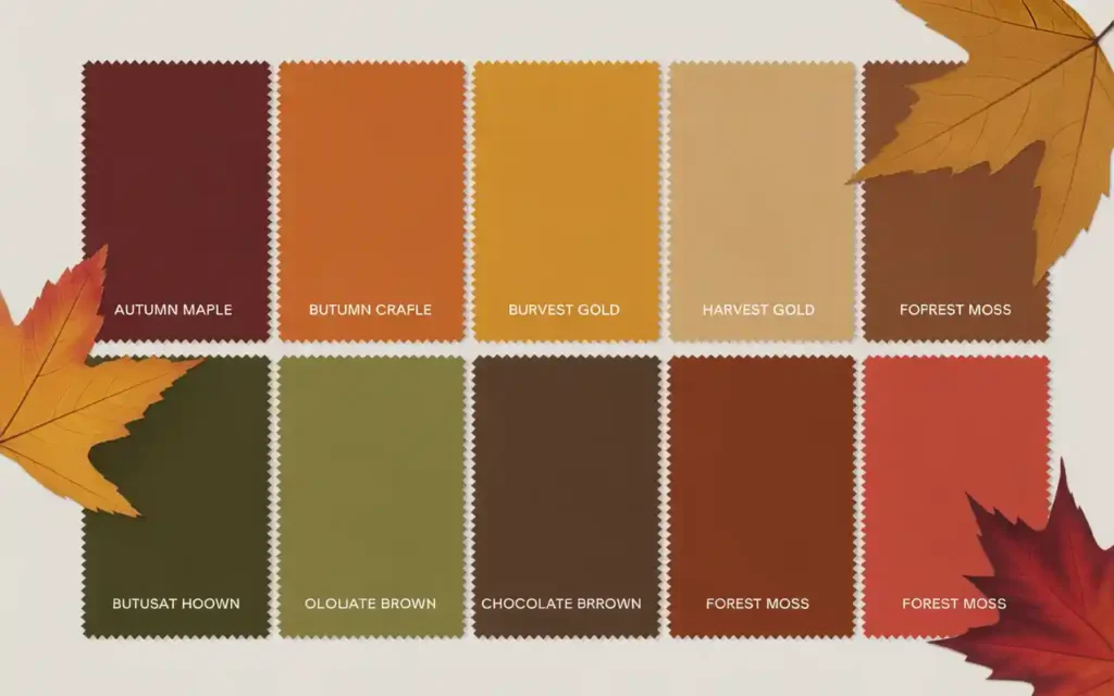 True Autumn color palette