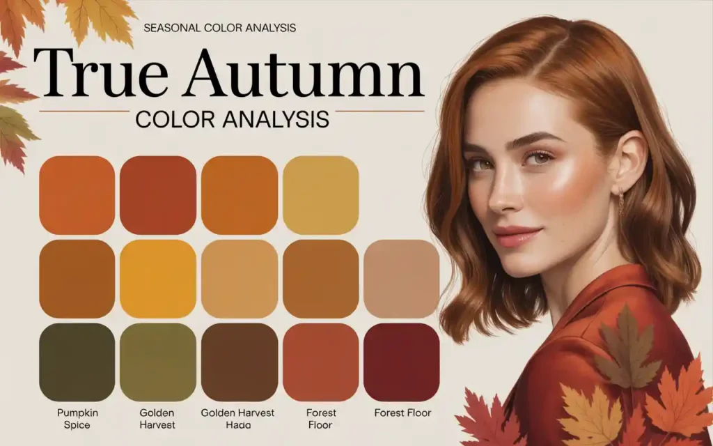 True Autumn color palette