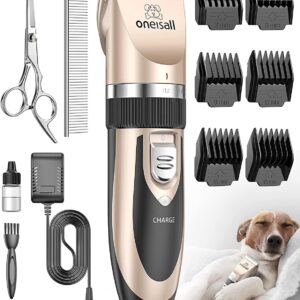 oneisall Dog Clipper Low Noise, Dog Grooming Kit