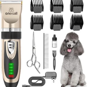 oneisall Dog Clippers Low Noise, 2-Speed